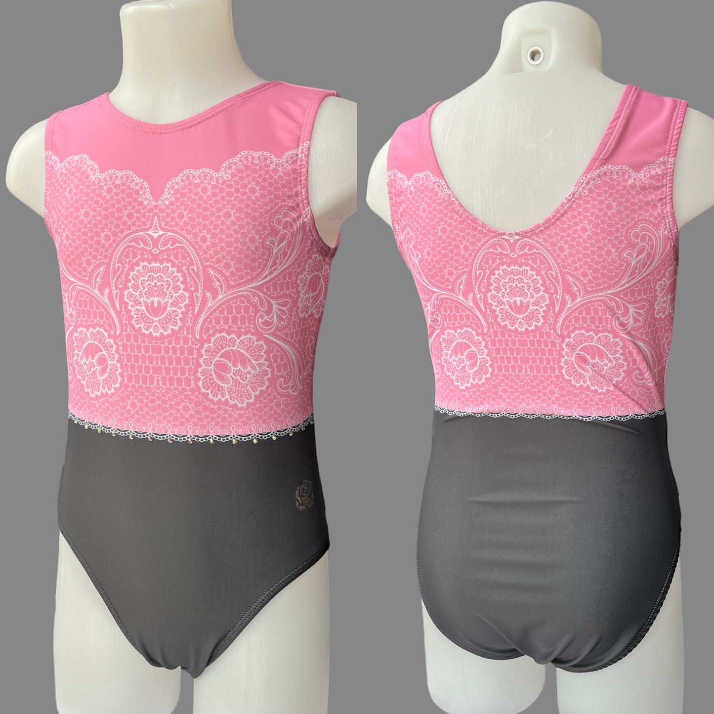 Lace Print Leotard
