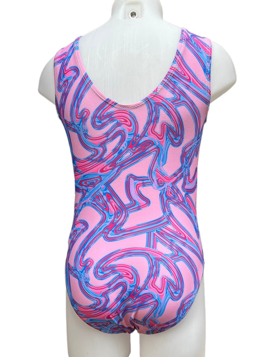 Pink Squiggles Leotard
