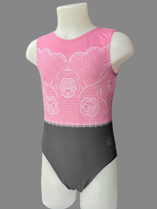 Lace Print Leotard