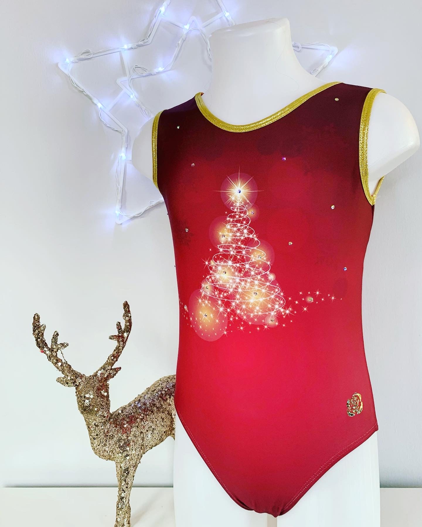 Red Christmas Tree Leotard